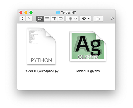 Folder containing the generated config file